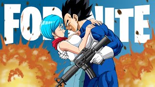 WAR AND LOVE  Vegeta And Bulma Play Fortnite [upl. by Yxel]