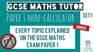 Every Topic on the Paper 1 GCSE Maths Exam May 2023  Higher  Set 1  Edexcel AQA OCR [upl. by Goodyear814]