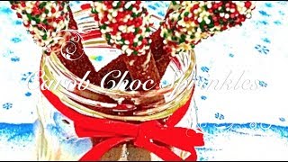 Xmas Carob DOG Choc Sprinkle Treats  DIY sweet treats  a tutorial by Cooking For Dogs [upl. by Curley]