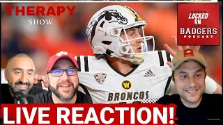 Wisconsin Badgers and Western Michigan Broncos football game LIVE THERAPY SESSION [upl. by Alyekahs]