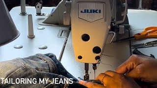 Tailoring my jeans as a former Alterations Specialist [upl. by Ozkum]