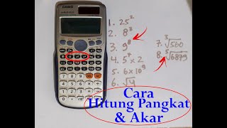 Cara Menghitung Akar dan Pangkat di Kalkulator Casio Kalkulator Ilmiah [upl. by Nura]