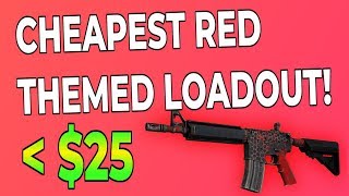 CSGO  CHEAPEST Red Themed Loadout BEST Cheap Red Skins [upl. by Ner741]