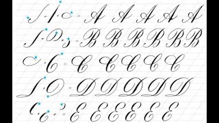 copperplate practicefrom messy linesto crumpled word V \copperplate calligraphy for beginners [upl. by Jaime]