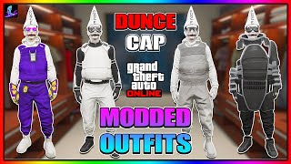 GTA 5 HOW TO GET MULTIPLE MODDED OUTFITS WITH DUNCE CAP AFTER PATCH 169  GTA Online [upl. by Nehtanhoj]