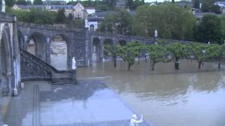 Reportage  Inondation du Sanctuaire de Lourdes  soir du 18 juin 2013 [upl. by Gillette99]