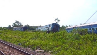 The Jnaneswari Express accident site near Jhargram [upl. by Leohcin]