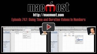 Using Time and Duration Values In Numbers MacMost Now 747 [upl. by Vitkun]