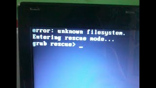 Linux  How To Fix Error  Unknown Filesystem Entering Rescue Mode Grub Rescue [upl. by Ader740]