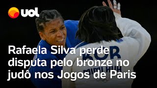 Olimpíadas 2024 Rafaela Silva perde disputa pelo bronze no judô nos Jogos de Paris [upl. by Enirhtak264]