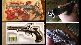 AWESOME ELITOYS CAP GUN DERRINGER DOUBLE BARREL HEXAGONAL COIBEL JUGUETES MARTI REPLICA PISTOLA [upl. by Debarath]