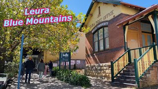 🇦🇺 Walking around Leura in Blue Mountains from the station  April 2021 [upl. by Marfe]