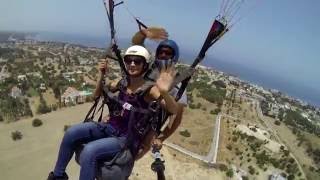 North Cyprus Kyrenia Paragliding June 2016 [upl. by Zwiebel612]