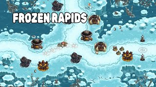 Kingdom Rush Vengeance  Frozen Rapids  Veteran 3 Stars STEAM [upl. by Fontana]