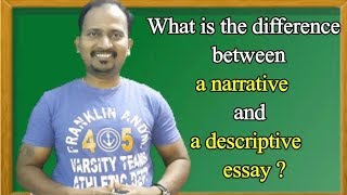 What is the difference between a narrative essay and descriptive essay [upl. by Noxin]