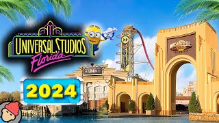 Universal Studios Florida RIDES amp ATTRACTIONS 2024  Universal Orlando Resort [upl. by Nesyla]