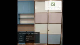 LACQUERED GLASS WARDROBE video youtubevideo architecture interior [upl. by Tollmann]