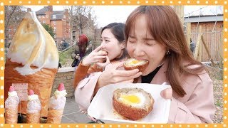 나랑 쌍둥이 친구랑 하루에 6끼 먹기🍽️🇬🇧 [upl. by Santana]