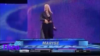 WWE Maryse entrance in SmackDown 2016 [upl. by Analos570]