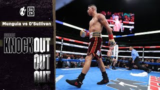 KO  Jaime Munguia vs Gary OSullivan Munguias Middleweight Debut On The Big Stage HIGHLIGHTS [upl. by Amikahs]