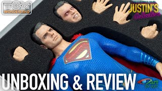 Superman Justice League Art By Art Transcendent 16 Scale Figure Unboxing amp Review [upl. by Keiryt844]