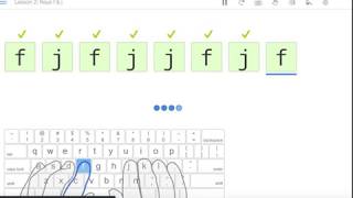 Typing Club  Tutorial  Lesson 2  Keys F and J [upl. by Hgiel160]