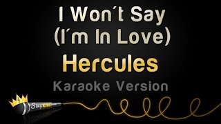 Hercules  I Wont Say Im In Love Karaoke Version [upl. by Bittencourt]