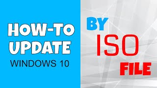 How To Update To Windows 10 1903 By ISO File [upl. by Eatnoled]