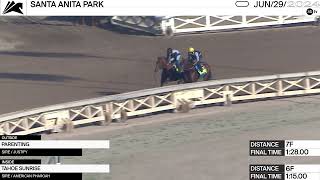 Work of the Day at Santa Anita Park Parenting and Tahoe Sunrise Worked on June 29th 2024 [upl. by Rita861]