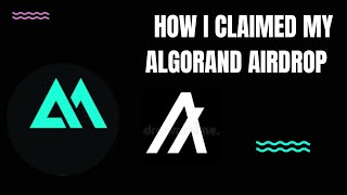 HOW TO CLAIM ALGORAND AIRDROP algorand airdrop cosmos algomint [upl. by Luiza585]