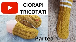 Ciorapi tricotati cu 2 andrele [upl. by Emrich]