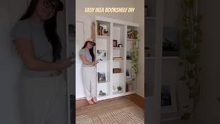 Diy bookshelf Create Stunning DIY Custom Bookshelves from IKEA [upl. by Shalom886]