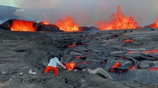 Kilauea Hawaiis secondlargest volcano begins erupting again [upl. by Eanahc]