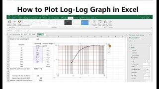 How to plot Log graph in excel [upl. by Olifoet]