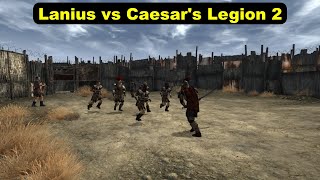 Legate Lanius vs Caesars Legion Part 2  Fallout New Vegas NPC Battles [upl. by Yeta]