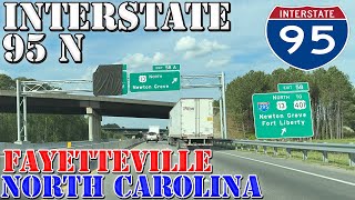 I95 North  Fayetteville  North Carolina  4K Highway Drive  2024 [upl. by Eppilihp]