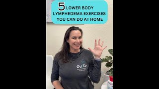 5 Lower Body Lymphedema Exercises to do AT HOME [upl. by Acissj]