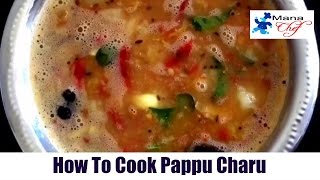 Pappu Charu Andhra Style Cooking Recipe [upl. by Cohleen]