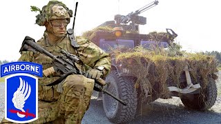 US Army NATO Soldiers of the 173rd Brigade during combat exercises in Germany [upl. by Lodge]