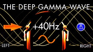 The Deep Gamma Learners Wave  1hr Pure Binaural Beat Session at 40Hz Intervals [upl. by Howlond]