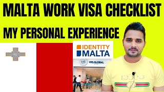 Malta Work Visa Checklist Update  Malta Work Visa vfs Required Documents [upl. by Sarson]