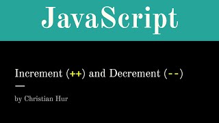 JavaScript  Increment  and Decrement  Unary Operators [upl. by Ahsoyek]