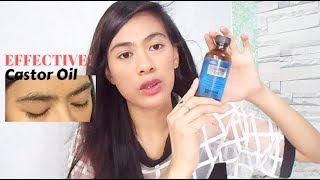 EFFECTIVE CASTOR OIL FOR EYEBROWS amp EYELASHES [upl. by Gilder]