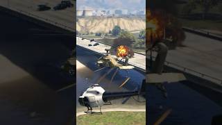 Israeli Military Base Destroyed by Iranian Cobra Helicopter GTAv shortsfeed [upl. by Dich]