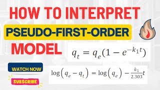 How to Interpret PseudoFirst Order Kinetic Model [upl. by Ermina600]