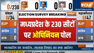 MP Election Opinion Poll 2023 Live  मध्यप्रदेश के 230 सीटों पर सबसे ताजा ओपिनियन पोल  MP News [upl. by Arlin]