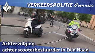 Achtervolging achter scooter  scooter chase [upl. by Yeorgi]