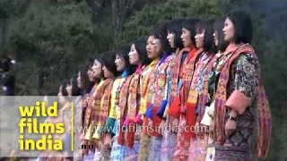 Zhungdra dance performed by Royal Academy of Performing Arts at Druk Wangyel Festival [upl. by Asirret898]