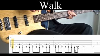 Walk Pantera  Bass Cover With Tabs by Leo Düzey [upl. by Albion632]