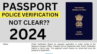 passport police verification not clear 2024 passport police verification process [upl. by Notlem]